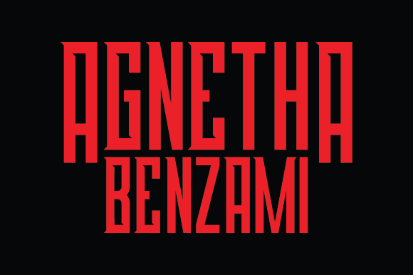 Agnetha Benzami: A Bold Display Font for Editorial Design