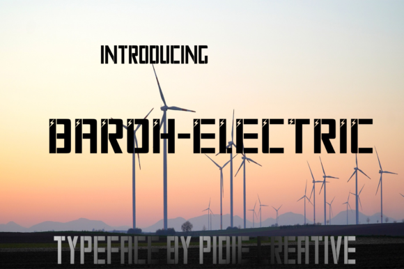 Baroh Electric: A Bold Display Font for Branding