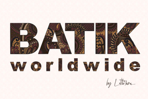 Batik Worldwide: A Chunky Display Font for Bold Branding
