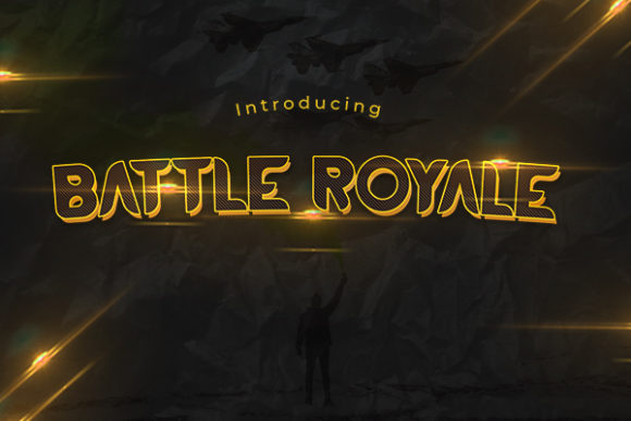 Battle Royale: A Bold Display Font for Editorial Design