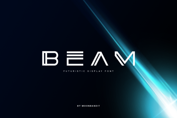 Beam: A Futuristic Display Font for Modern Web Design