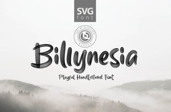 Billynesia: A Chunky Display Font for Web Design