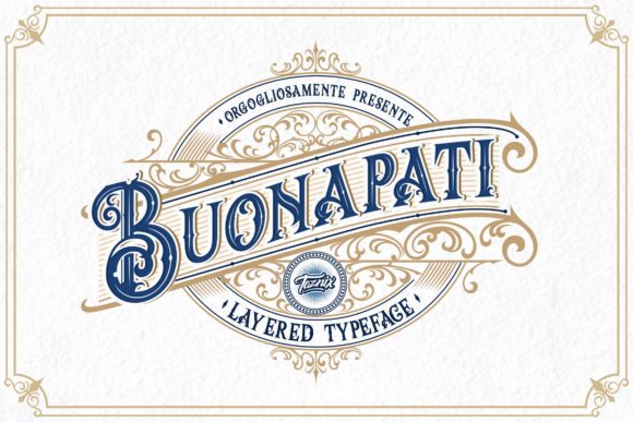 Buonapati: A Vintage Display Font for Bold Campaigns