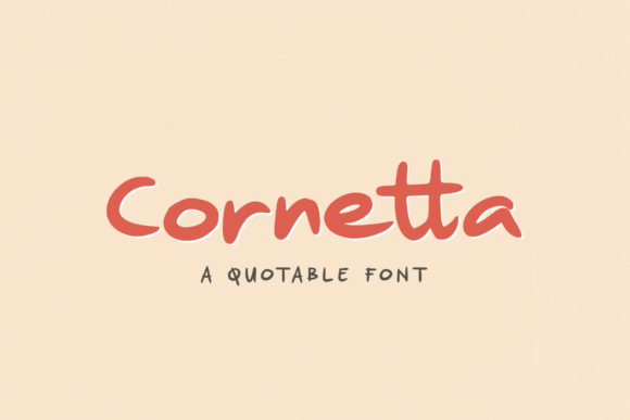 Cornetta: A Quirky Display Font for Joyful Branding