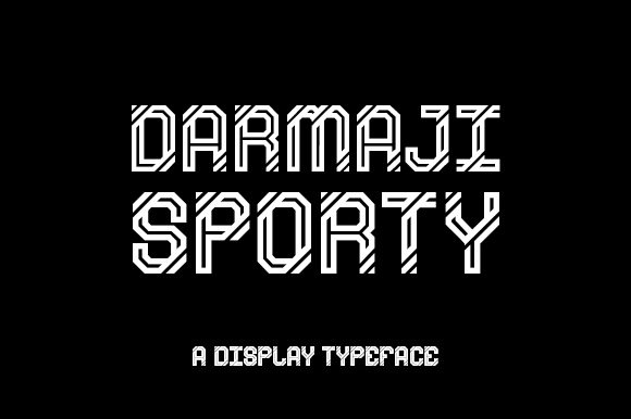 Darmaji Sporty: A Bold Display Font for Web Design