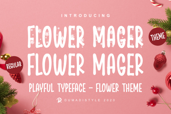 Flower Mager: A Distinctive Display Font for Web Design