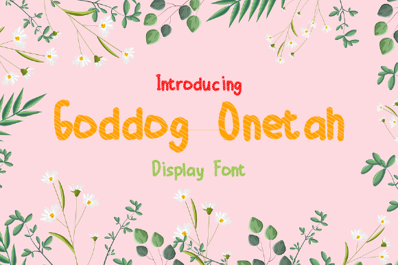 Goddog Onetah: A Bold Display Font for Web Design