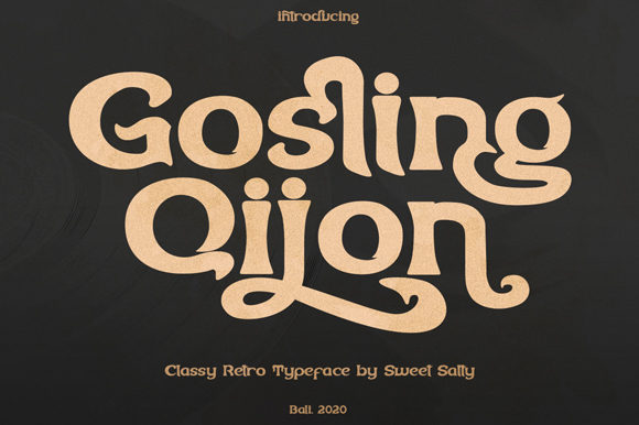 Gosling Qijon: A Vintage Display Font for Editorial Design