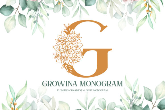 Growina Monogram: A Premium Display Font for Branding