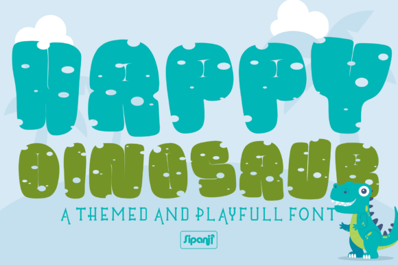 Happy Dinosaur: A Friendly Display Font for Marketers