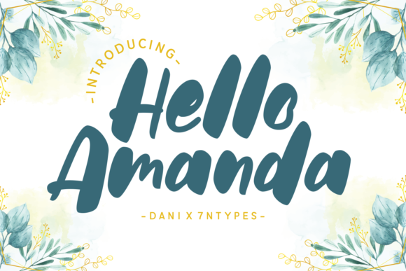 Hello Amanda: A Quirky Display Font for Web Design