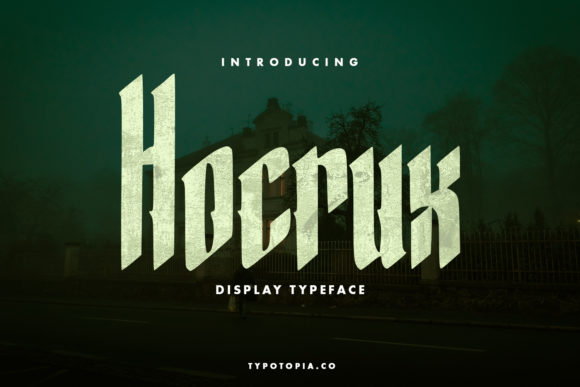 Hocrux: A Bold Display Font for Editorial Impact