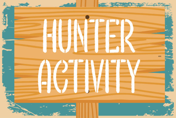 Hunter Activity: A Distinctive Display Font for Editorial Design