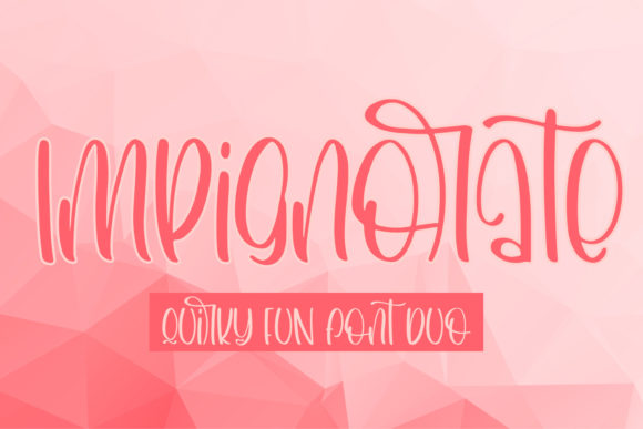 Impignorate: A Quirky Display Font for Web Design