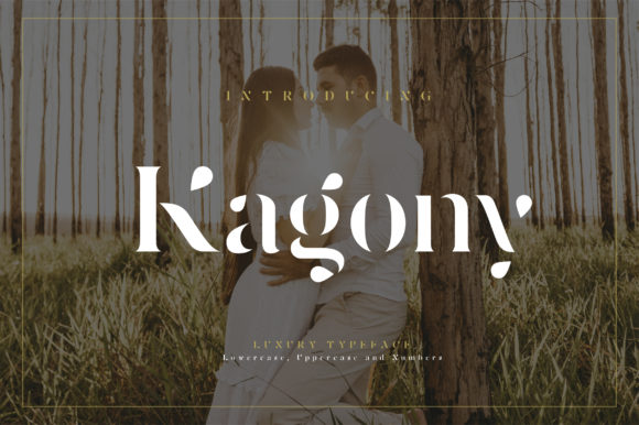 Kagony: The Elegant Display Font for Your Brand
