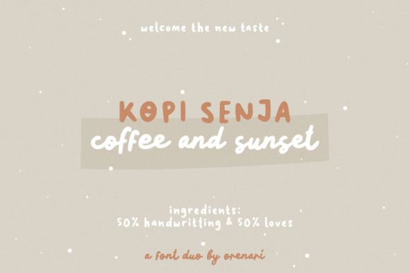 Kopi Senja: A Versatile Display Font for Campaigns