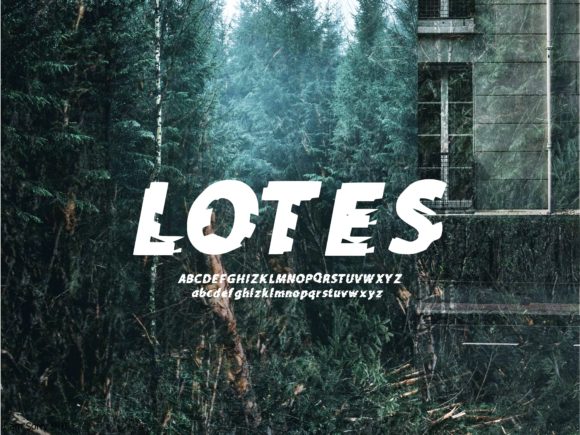 Lotes: A Bold Urban Display Font for Crafters