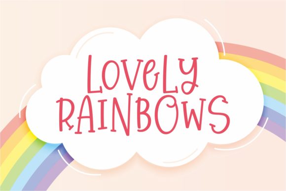 Lovely Rainbows: A Quirky Handwritten Display Font Review