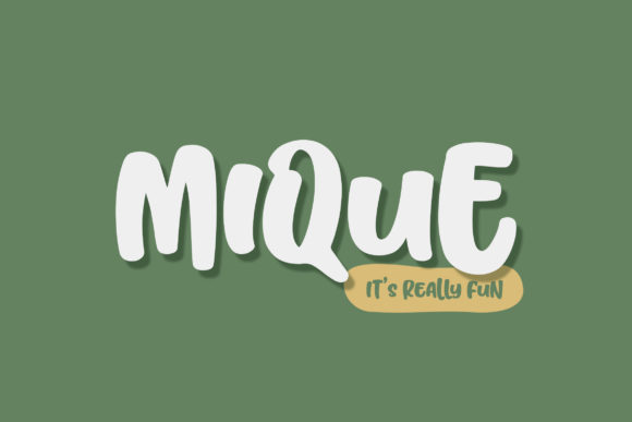 Mique: The Joyful Display Font for Marketers