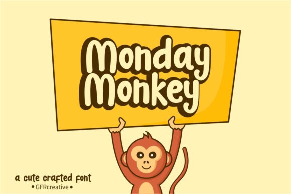 Monday Monkey: A Joyful Display Font for Your Brand