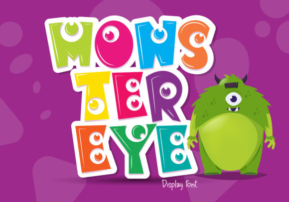 Monster Eye: A Chunky Display Font for Crafters