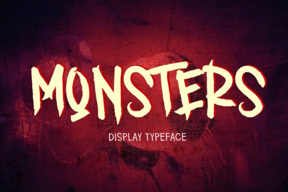 Monsters: A Unique Display Font for Web Design