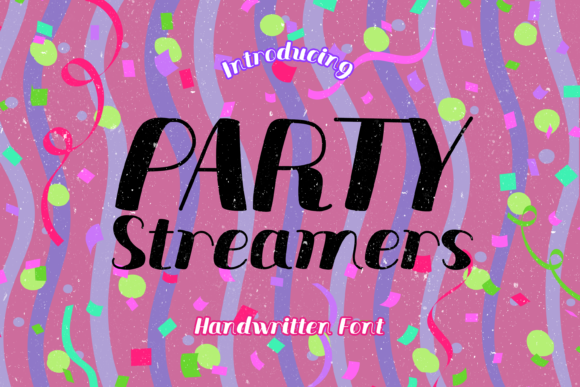 Party Streamers: A Joyful Display Font for Brands
