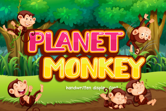 Planet Monkey: A Quirky Display Font for Campaigns