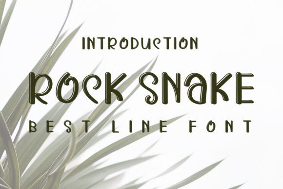 Rock Snake: A Quirky Display Font for Small Business