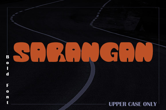 Sarangan: A Bold Display Font for Modern Editorial Design