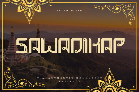 Sawadikap: A Bold Display Font for Editorial Design