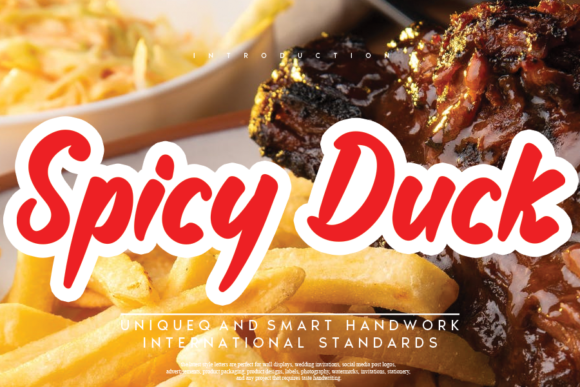 Spicy Duck: A Joyful Display Font for Campaigns