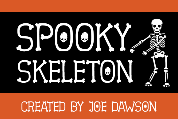 Spooky Skeleton: A Review of This Thin Display Font