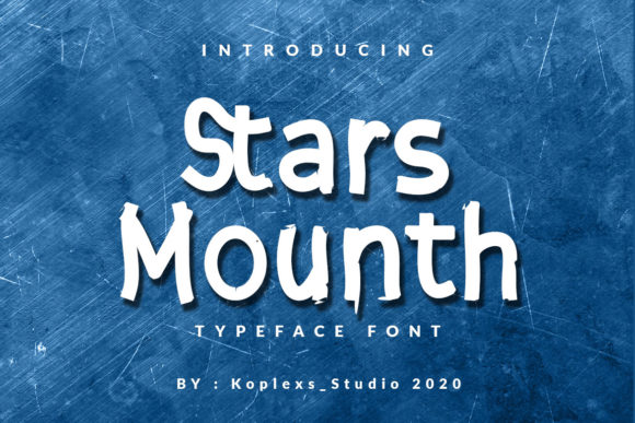 Stars Mounth: A Joyful Display Font for Makers