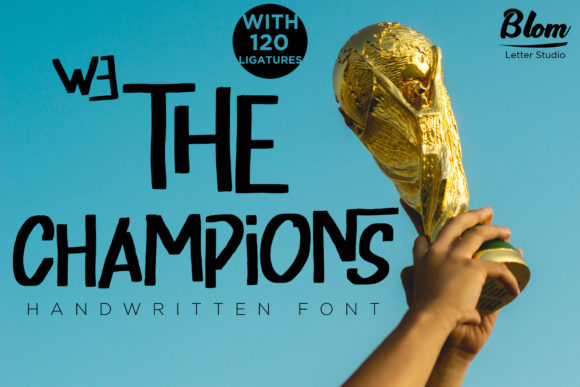 We the Champions: A Bold Display Font for Your Brand